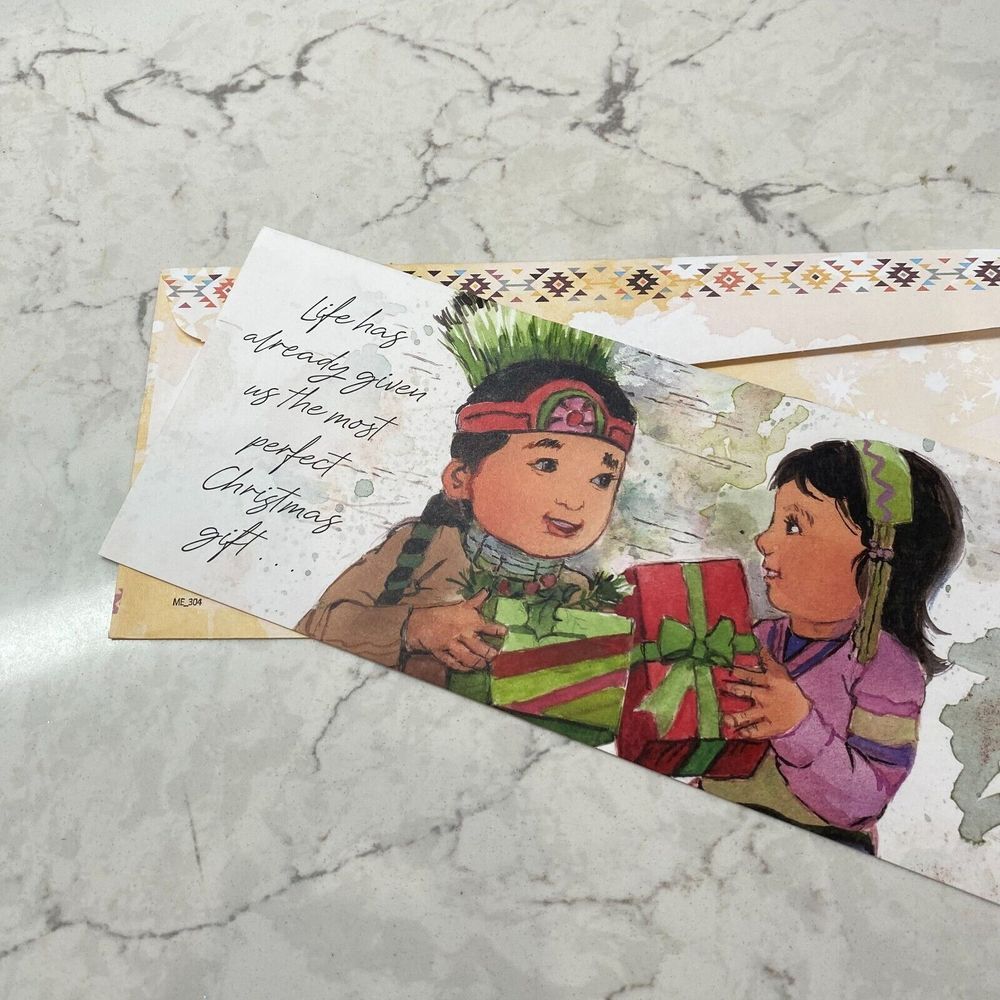 St. Labre Indian School Many Aho's! Merry Christmas Holiday Greeting Card